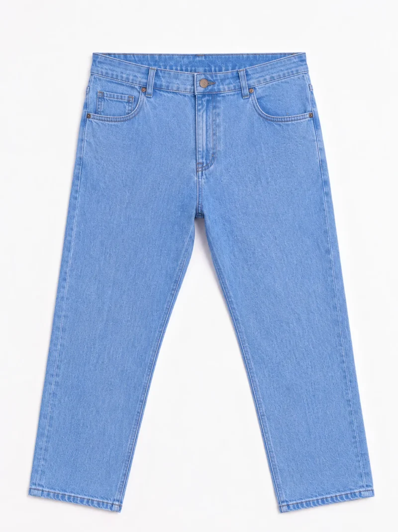 Mavi Erkek Kot Pantolon | Likralı Klasik Kesim Büyük Beden Denim Jean