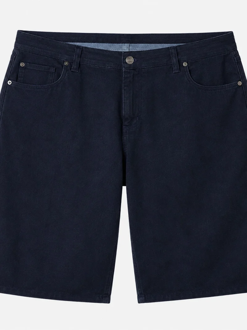 Lacivert Erkek Kot Kapri | Likralı Klasik Kesim Büyük Beden Denim